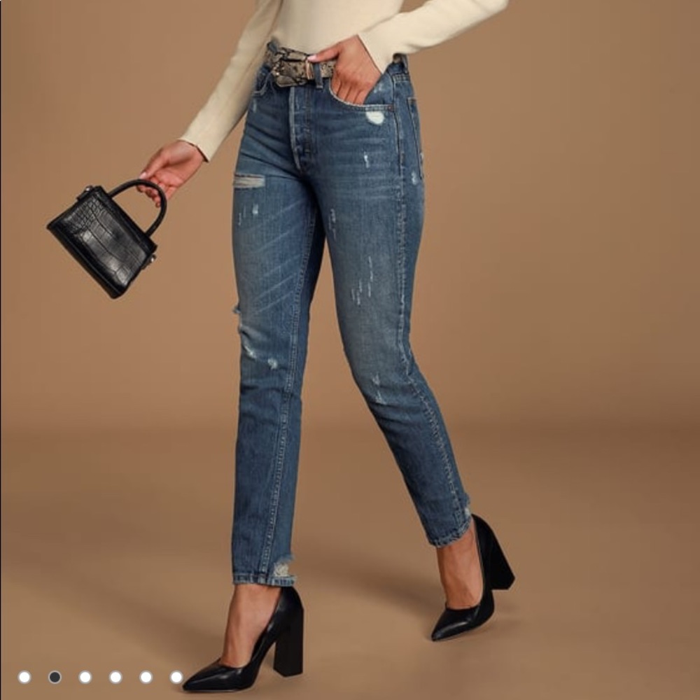 Billy high rise skinny jeans (medium wash)
